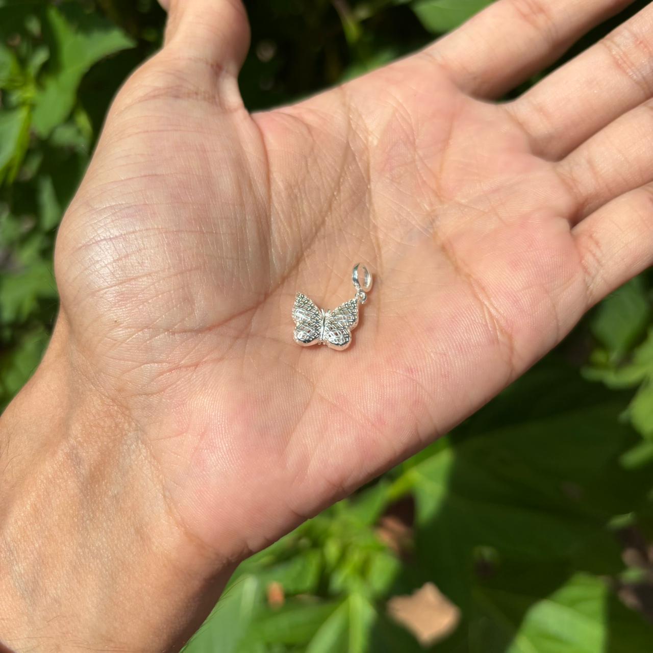 Berloque Borboleta com Detalhes em Prata 925 - Imagem 2