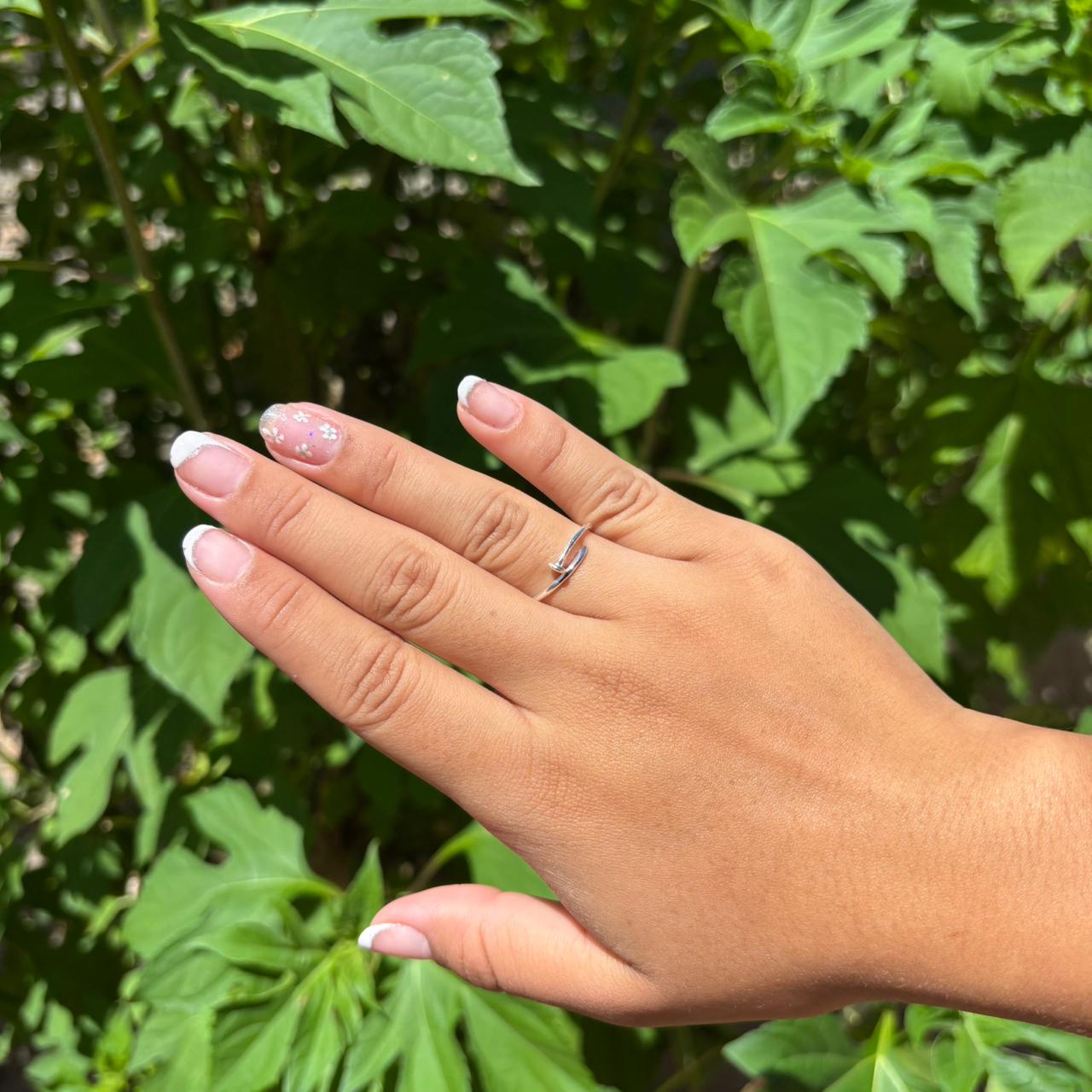 Anel Prego Regulavel em Prata 925 - Imagem 3